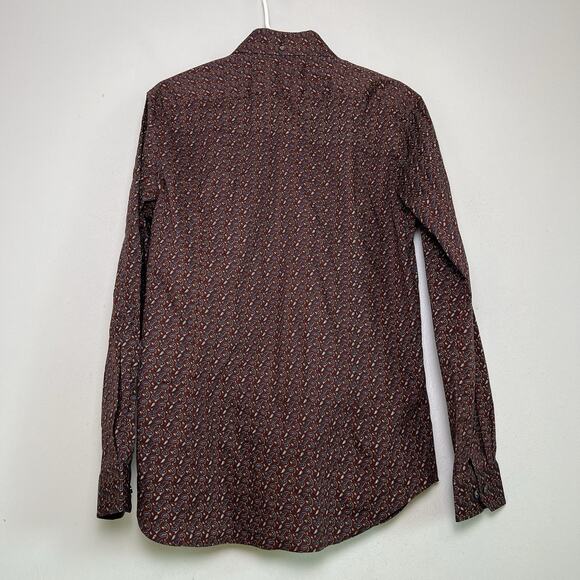 NWT Ben Sherman Men's' Paisley Button Down Shirt Sz M Stretch Fit - Picture 10 of 11